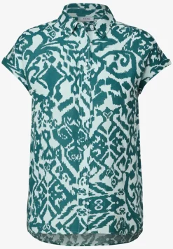 Blouse en lin à motifs