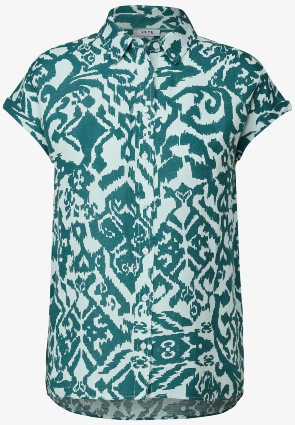 Blouse en lin à motifs