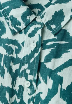 Blouse en lin à motifs
