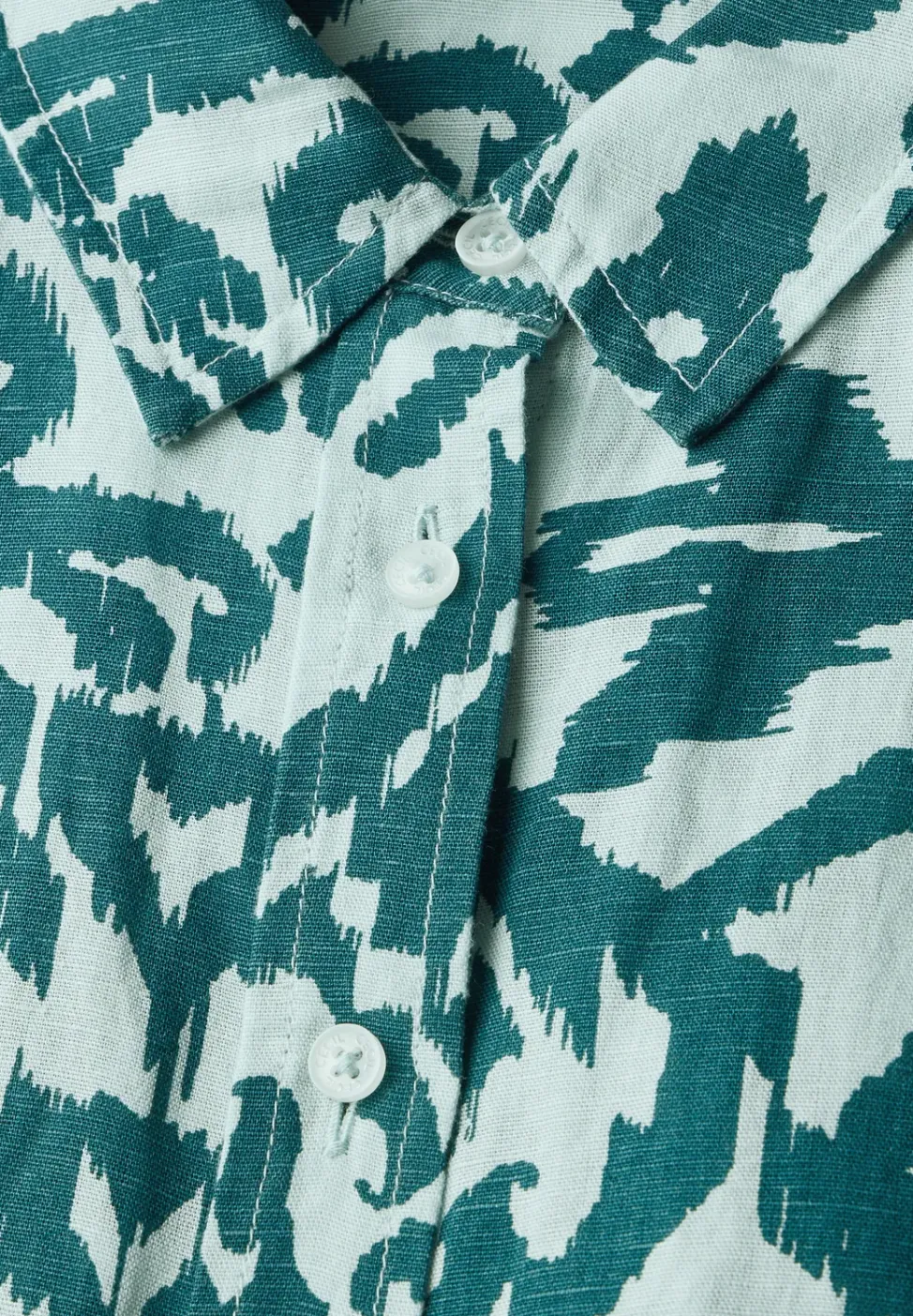 Blouse en lin à motifs