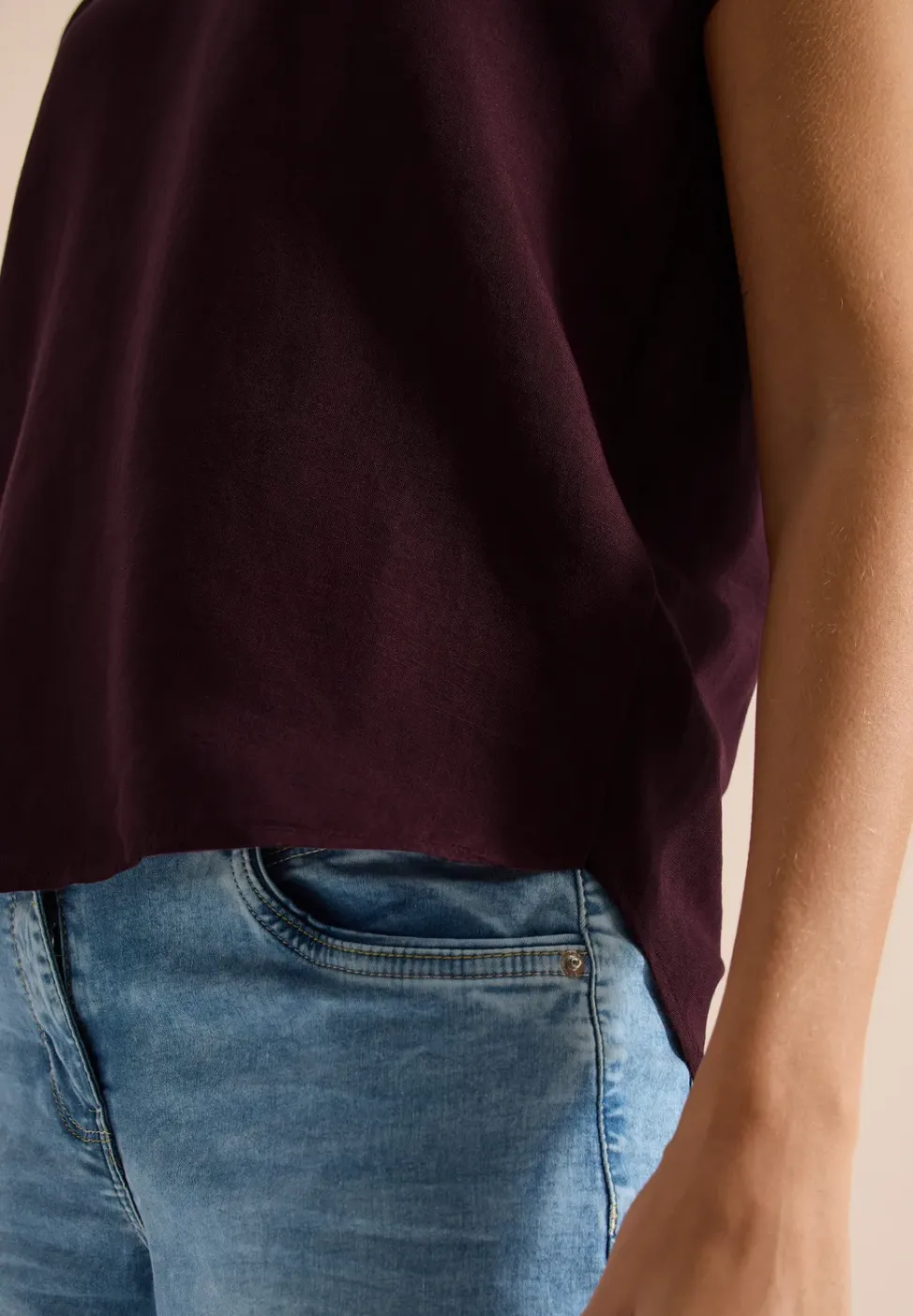 Blouse en lin mélangé