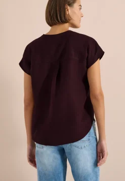 Blouse en lin mélangé