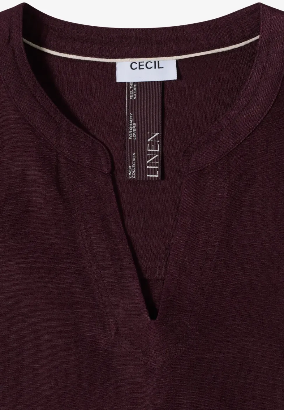 Blouse en lin mélangé