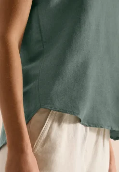 Blouse en lin mélangé
