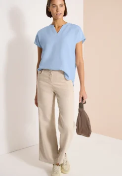 Blouse en lin mélangé