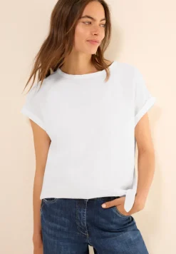Blouse en lin mélangé avec nœuds