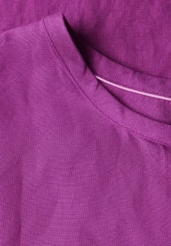 Blouse en lin mélangé avec nœuds
