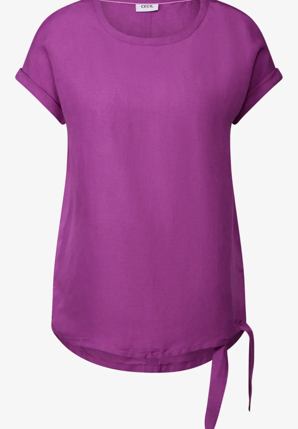 Blouse en lin mélangé avec nœuds
