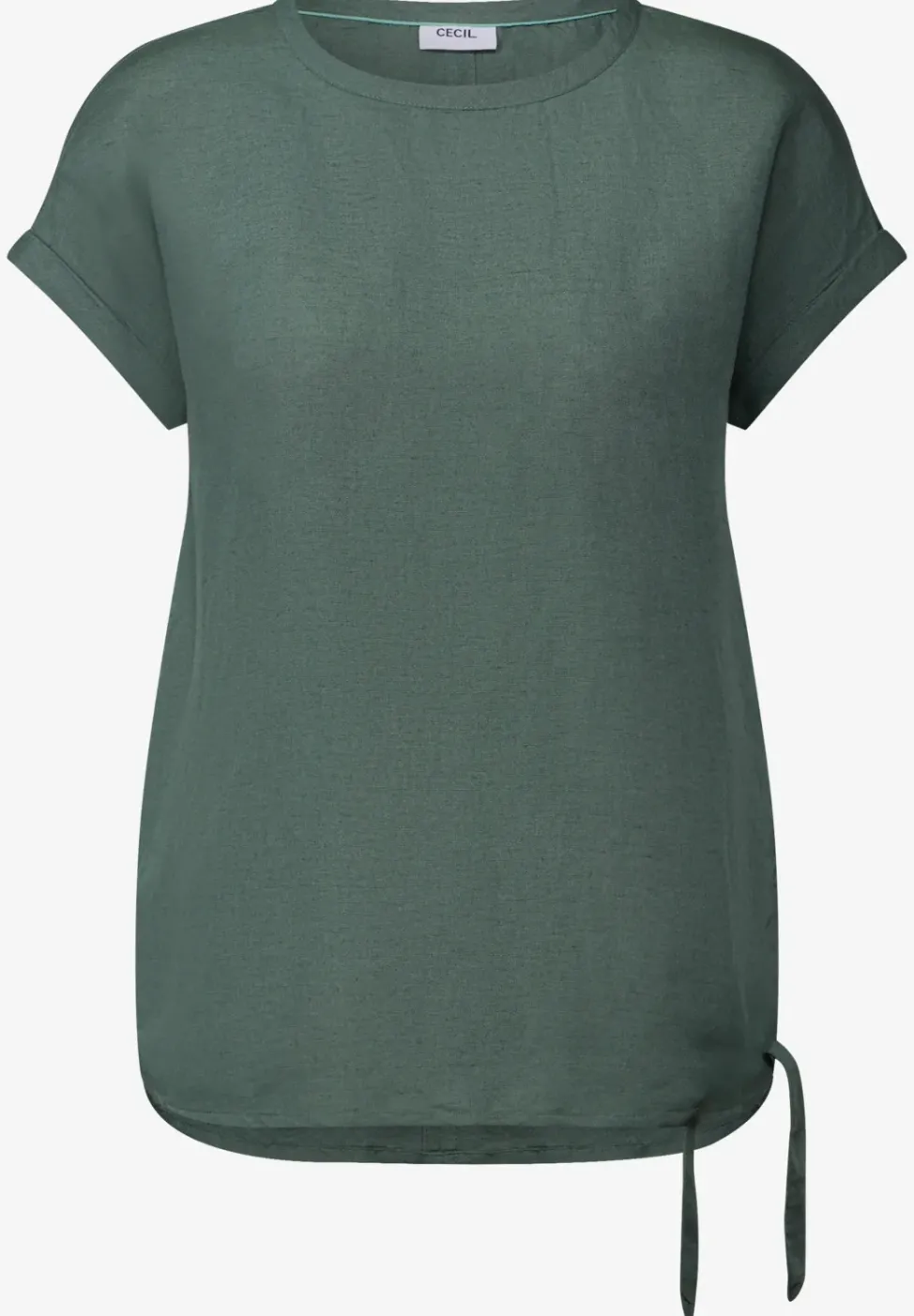 Blouse en lin mélangé avec nœuds