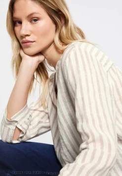 Blouse en lin rayée