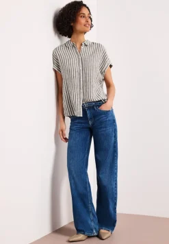 Blouse en lin rayée