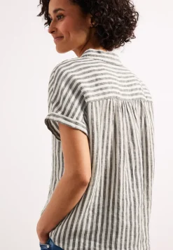 Blouse en lin rayée