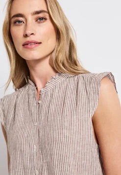 Blouse en lin sans manches
