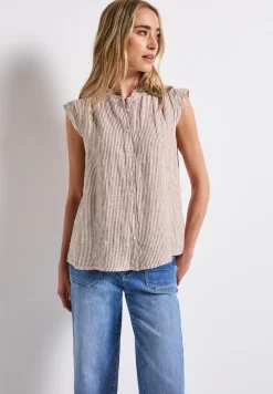 Blouse en lin sans manches
