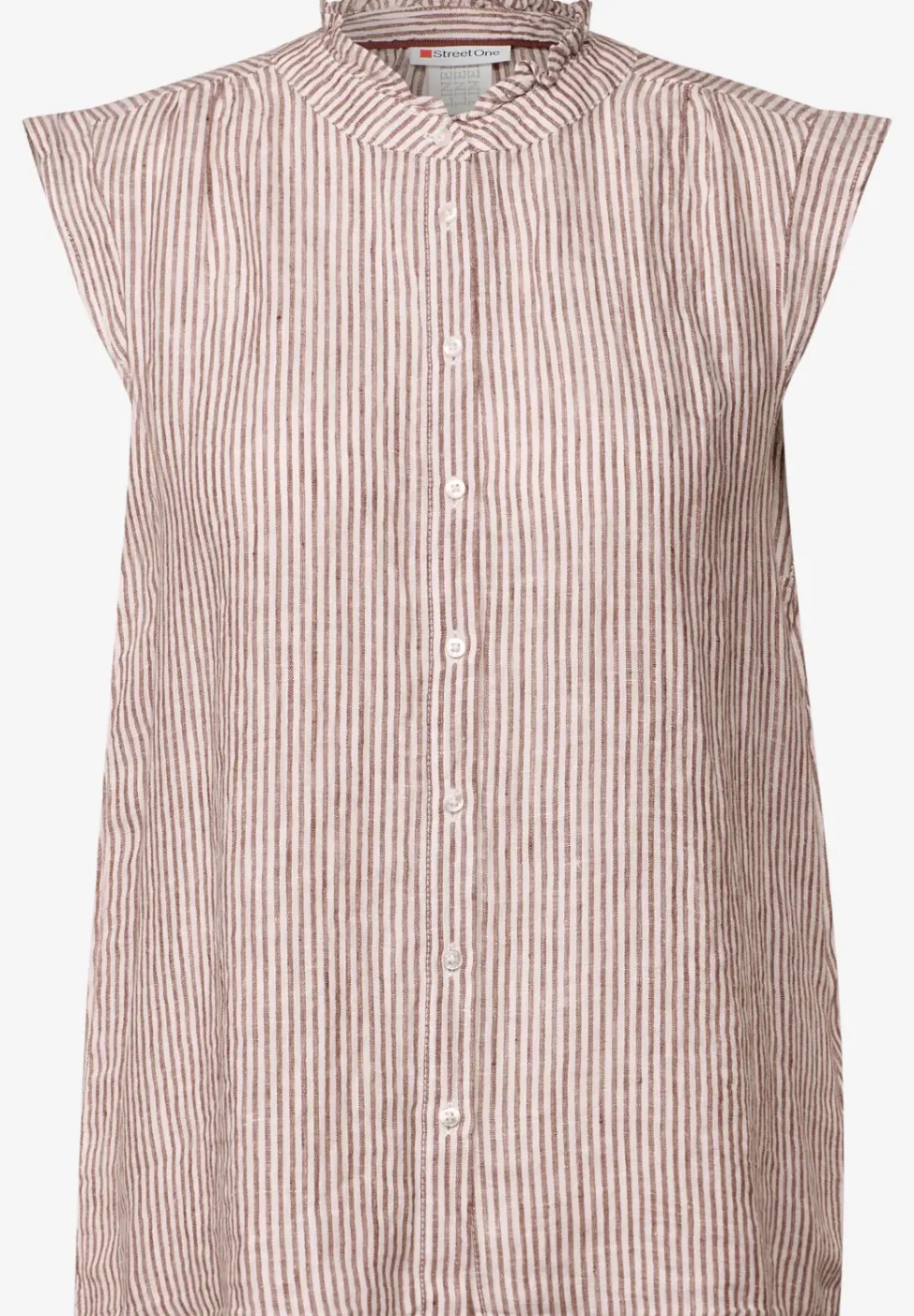 Blouse en lin sans manches