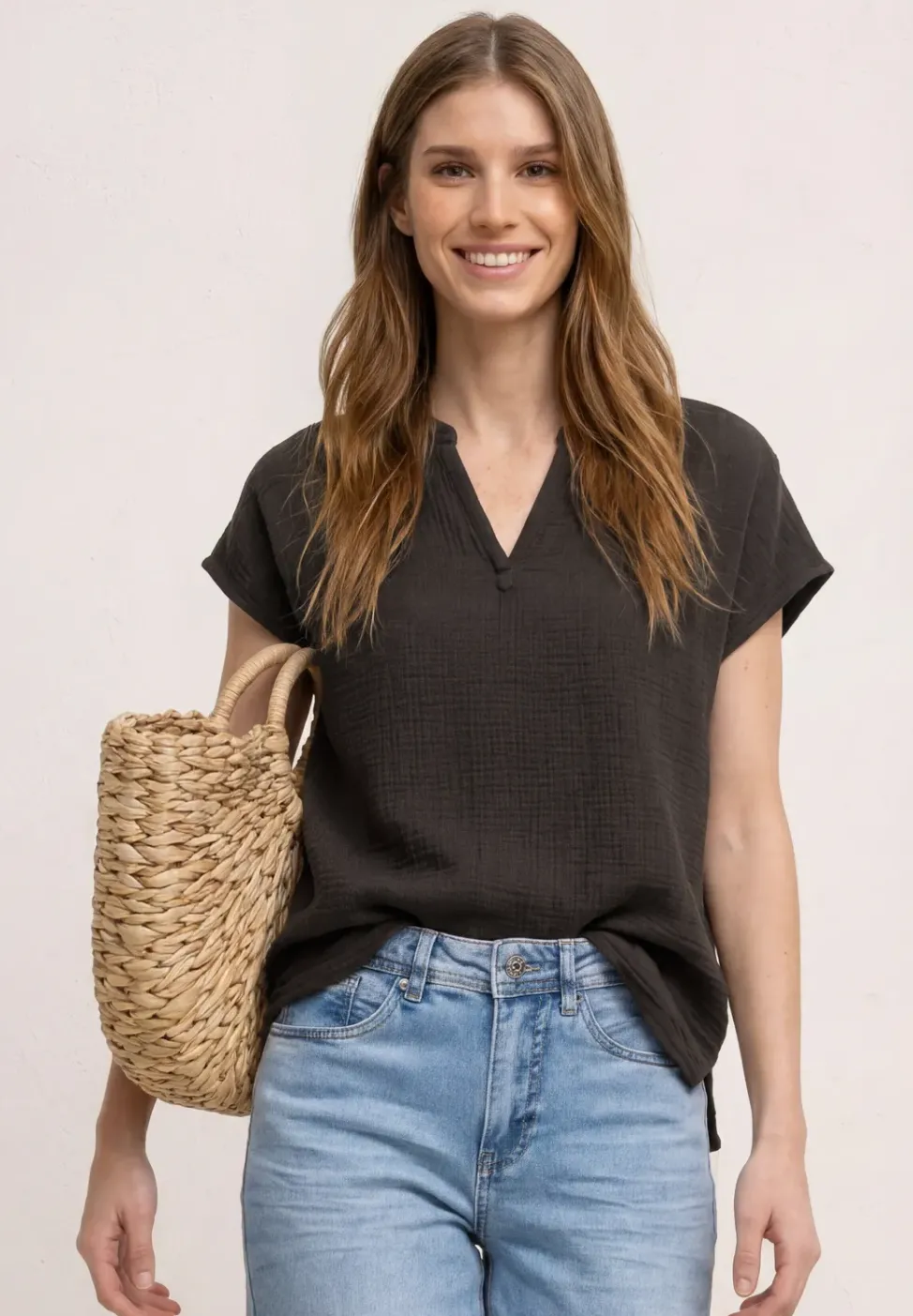 Blouse en mousseline