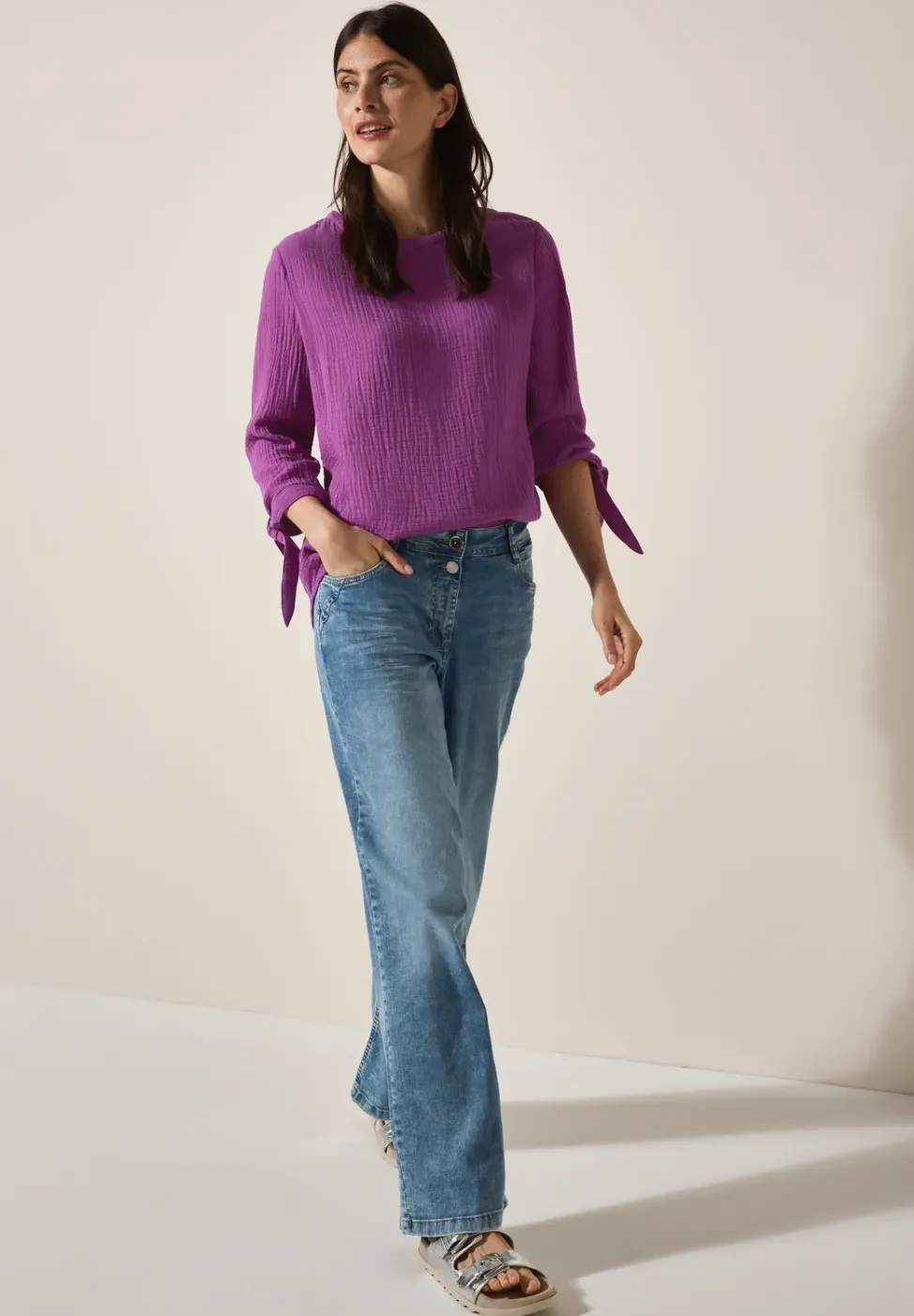 Blouse en mousseline