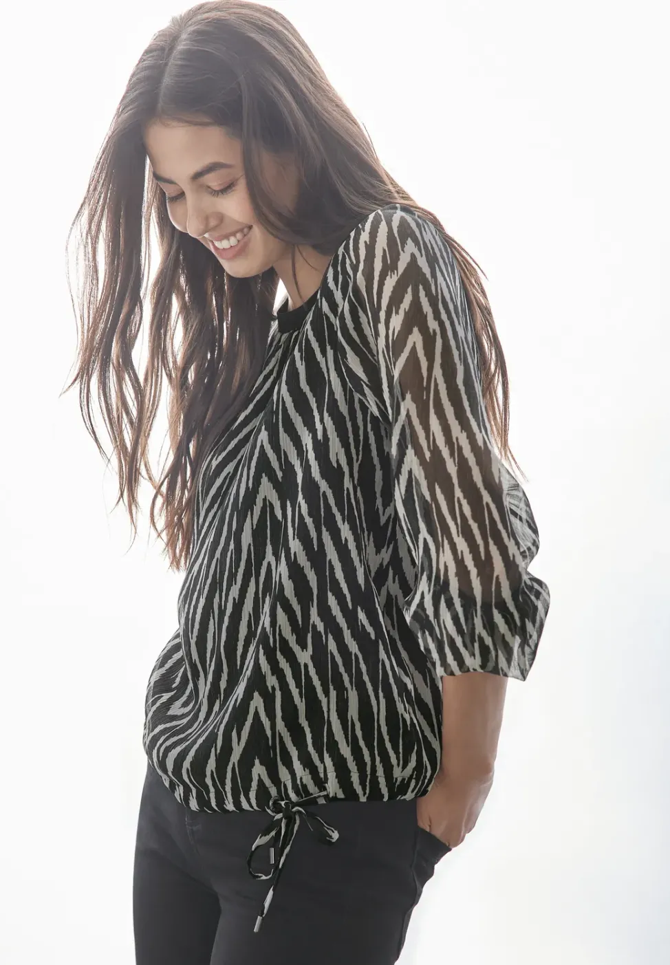Blouse en mousseline de soie
