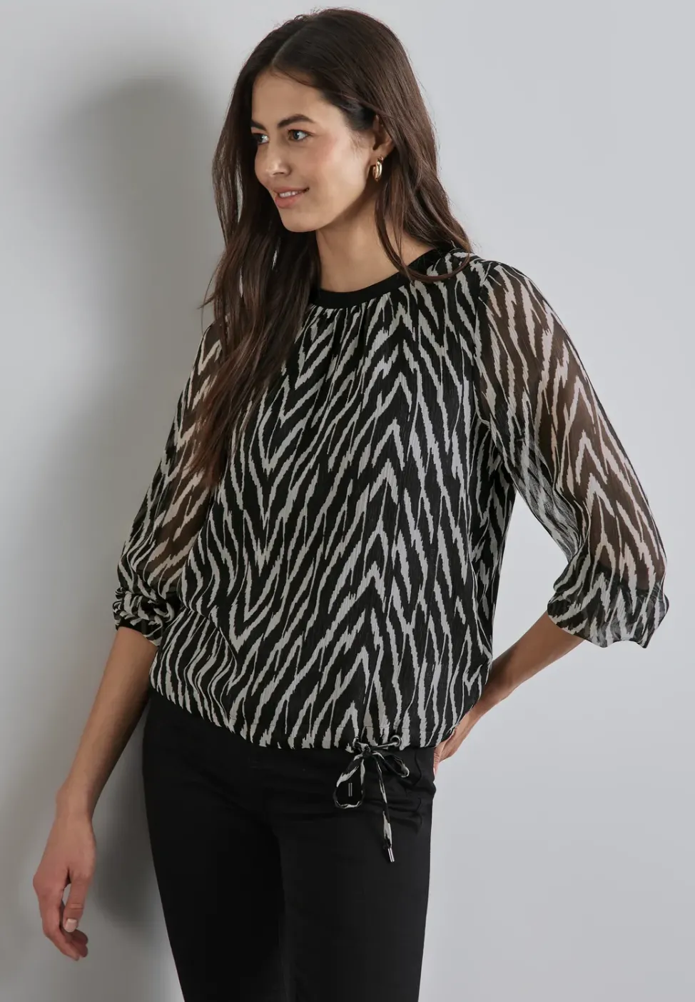 Blouse en mousseline de soie