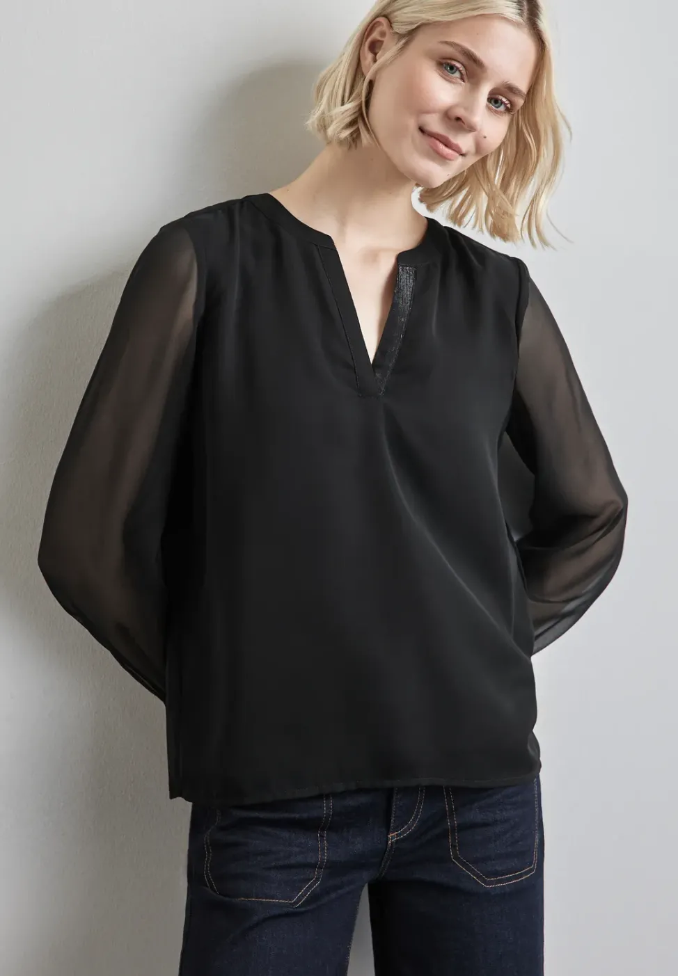 Blouse en mousseline de soie