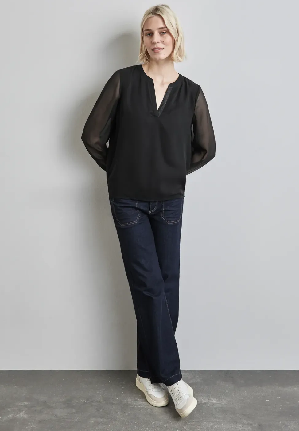 Blouse en mousseline de soie