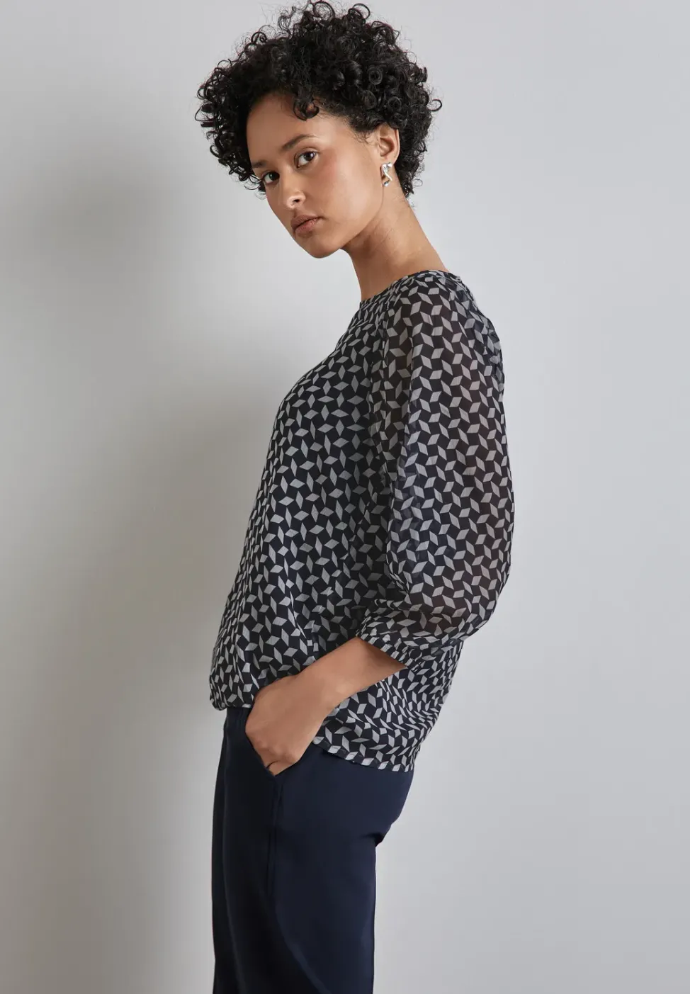 Blouse en mousseline de soie