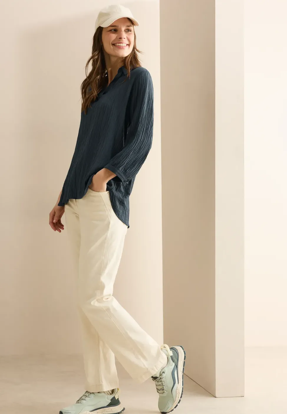 Blouse en seersucker