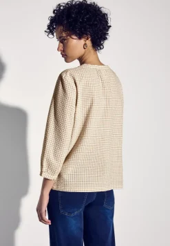 Blouse en seersucker à carreaux