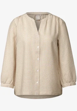 Blouse en seersucker à carreaux