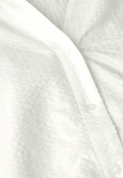 Blouse en seersucker à col fendu
