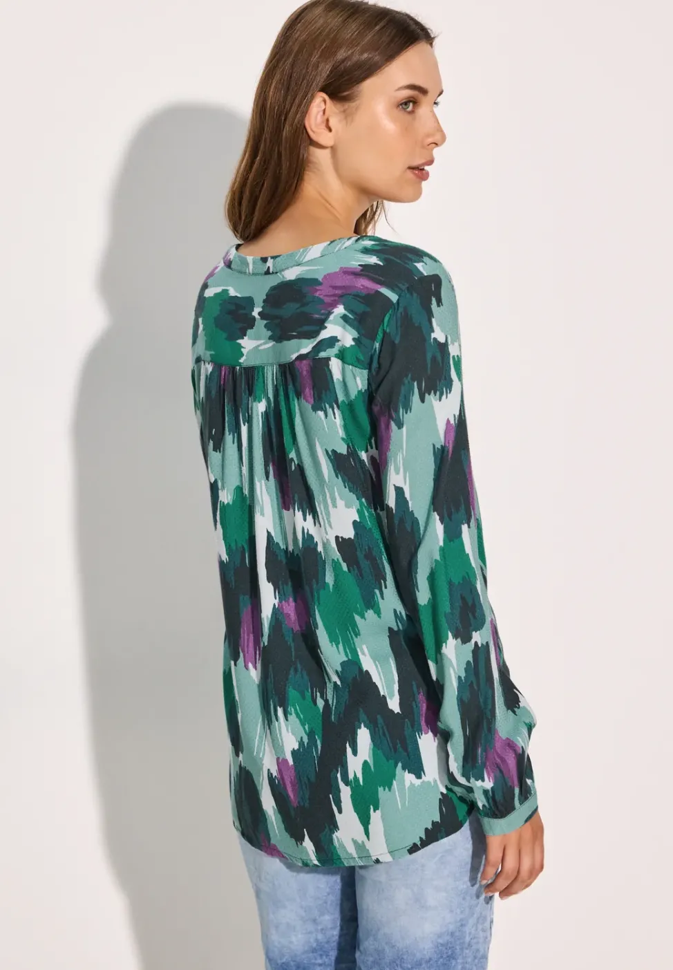 Blouse en seersucker à motifs