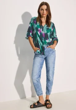 Blouse en seersucker à motifs