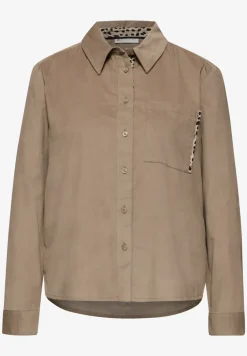 Blouse en velours côtelé avec détails de taille