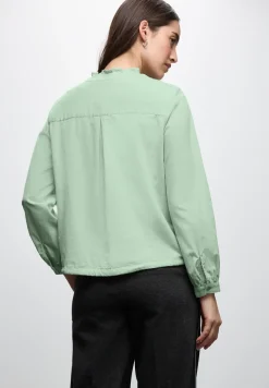 Blouse en velours côtelé avec cordon de serrage