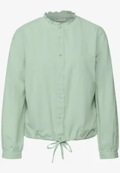 Blouse en velours côtelé avec cordon de serrage