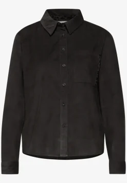 Blouse en velours côtelé avec détails de taille