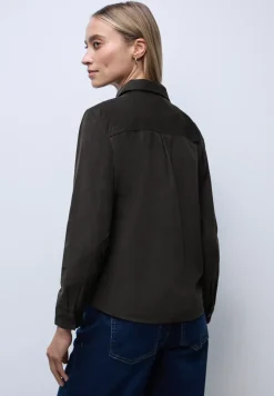 Blouse en velours côtelé avec détails de taille