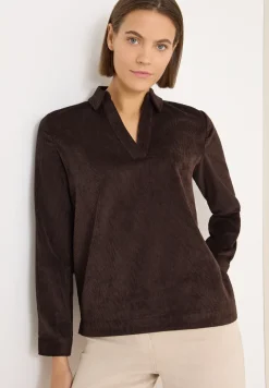 Blouse en velours côtelé souple