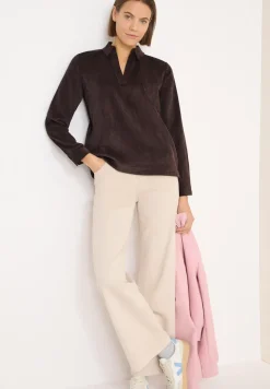 Blouse en velours côtelé souple