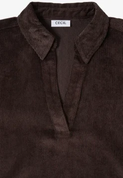 Blouse en velours côtelé souple