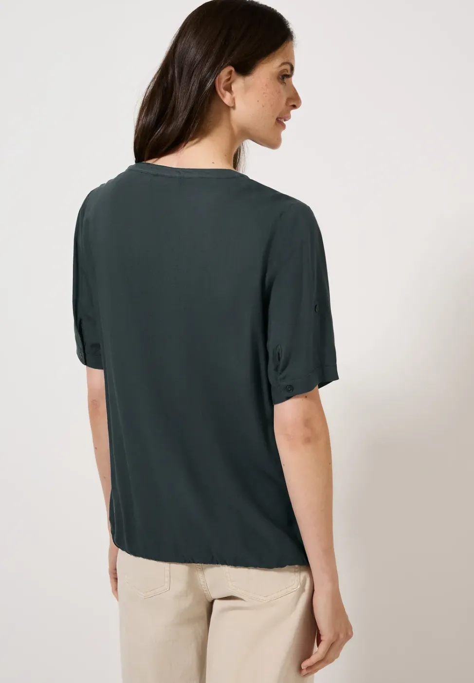 Blouse en viscose Split Neck