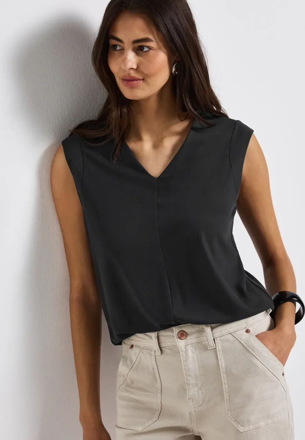 Blouse fluide avec détails élégants