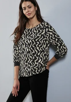 Blouse imprimée à col rond