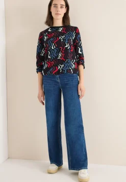 Blouse imprimée avec paillettes