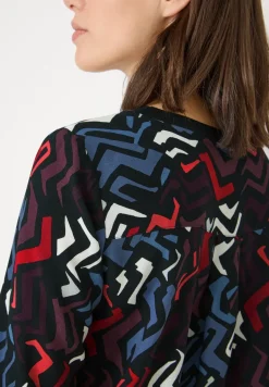 Blouse imprimée avec paillettes