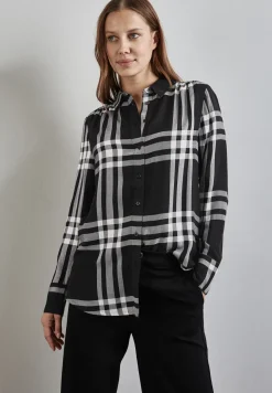 Blouse longue à carreaux