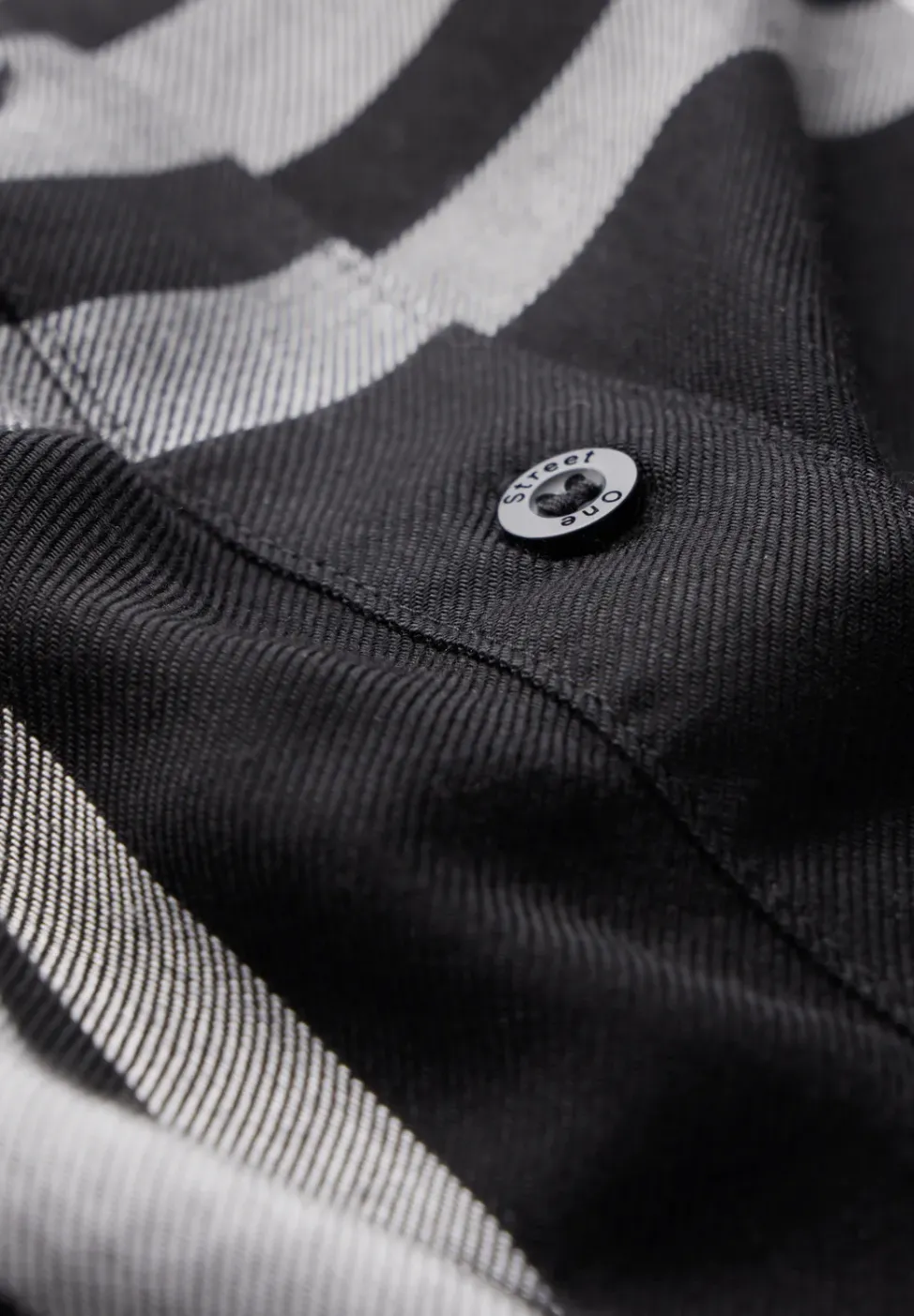 Blouse longue à carreaux