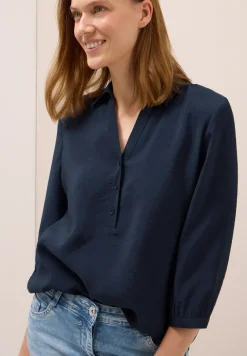 Blouse longue en couleur unie