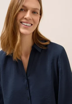 Blouse longue en couleur unie