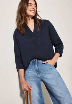 Blouse longue en lin